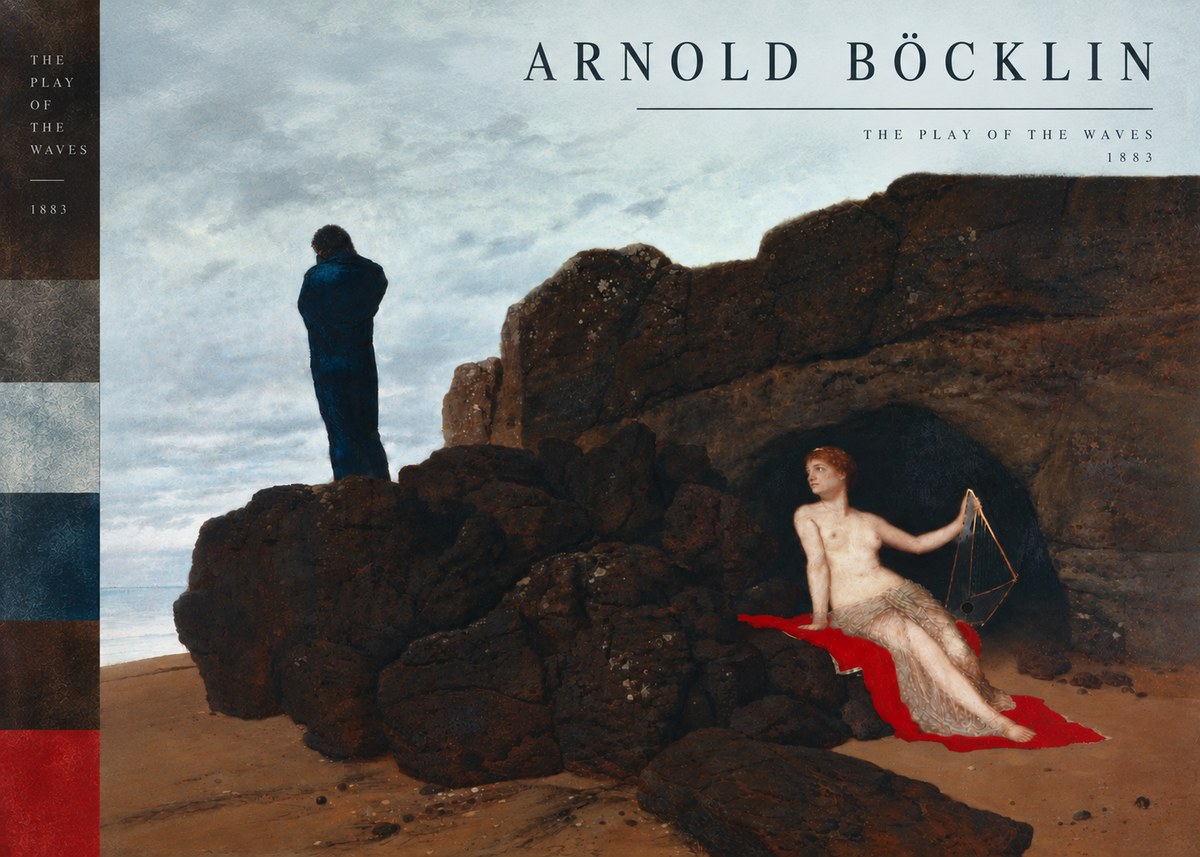 Arnold Böcklin The Play of the Waves No6 - Plakat