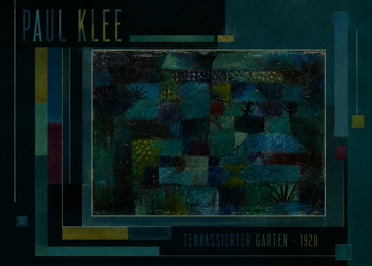 Paul Klee Terrassierter Garten No2 - Plakat