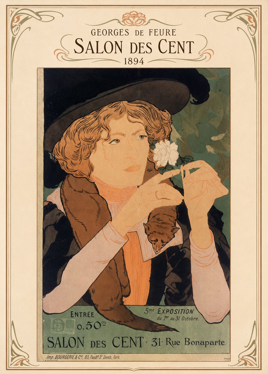 Georges de Feure Salon Des Cent - 1894 No4 - Plakat