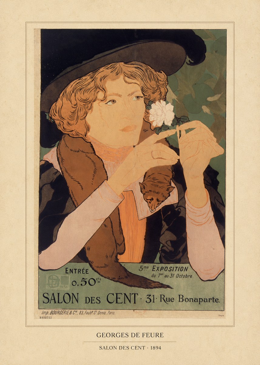Georges de Feure Salon Des Cent - 1894 No5 - Plakat
