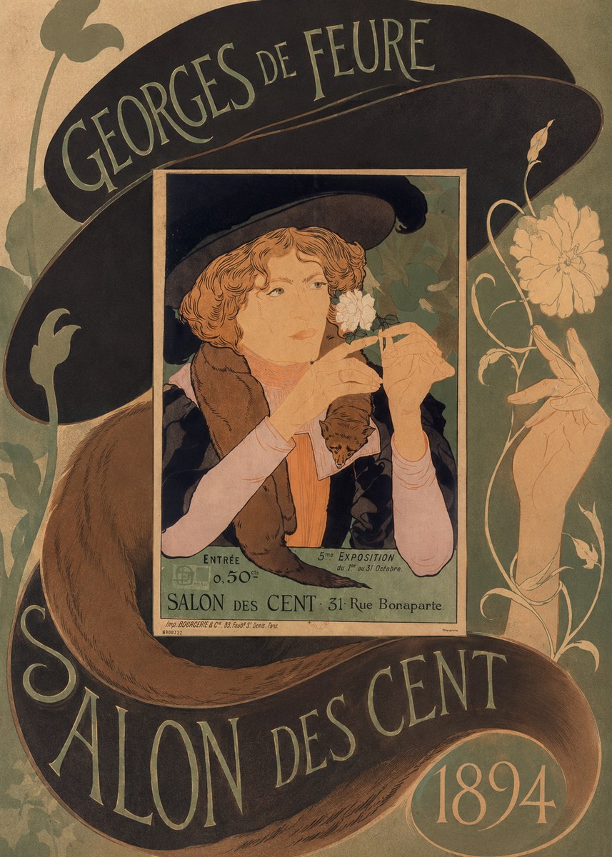 Georges de Feure Salon Des Cent - 1894 No6 - Plakat
