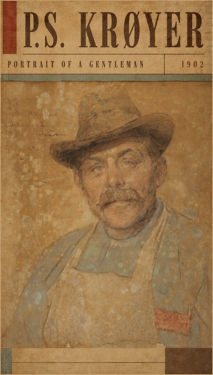 P.S. Krøyer Portrait of a Gentleman No4 - Plakat