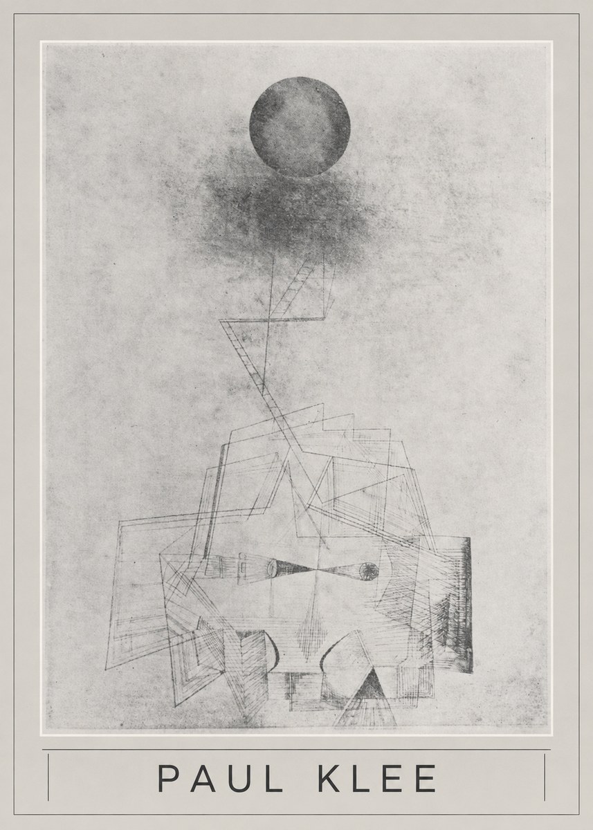 Paul Klee Abstract Study with Sphere and Ladder No5 - Plakat