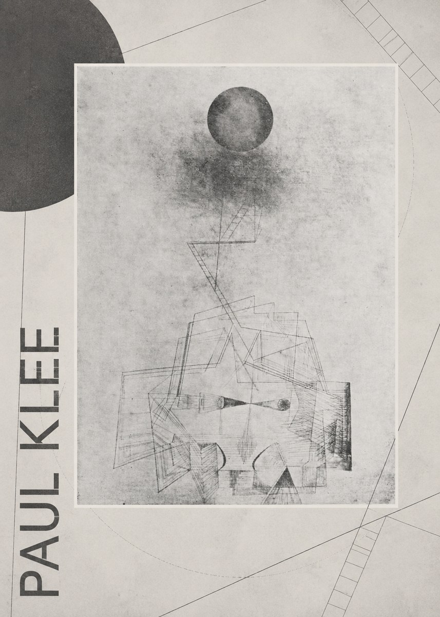 Paul Klee Abstract Study with Sphere and Ladder No6 - Plakat