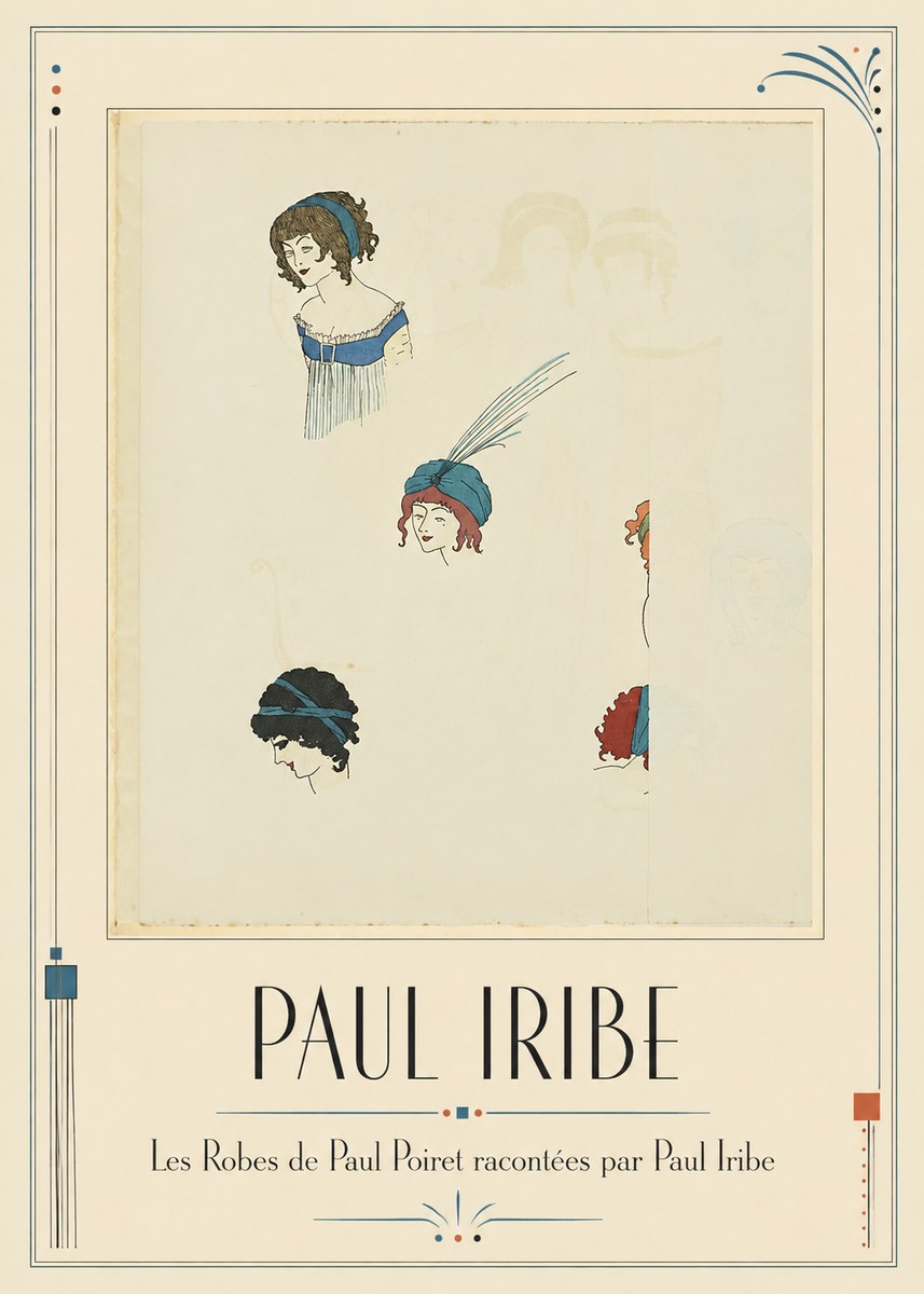 Paul Iribe Les Robes De Paul Poiret Racontées Par Paul Iribe No1 - Plakat