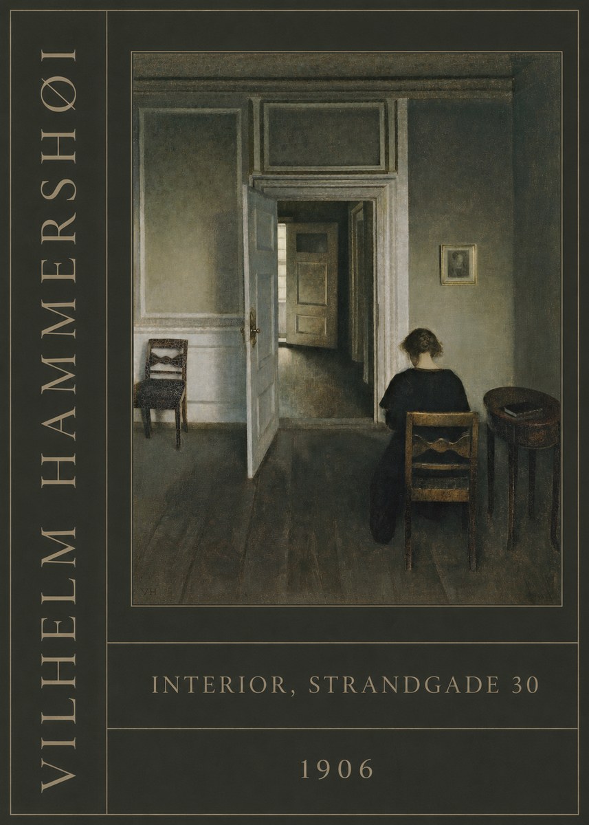 Vilhelm Hammershøi Interior, Strandgade 30 II No3 - Plakat