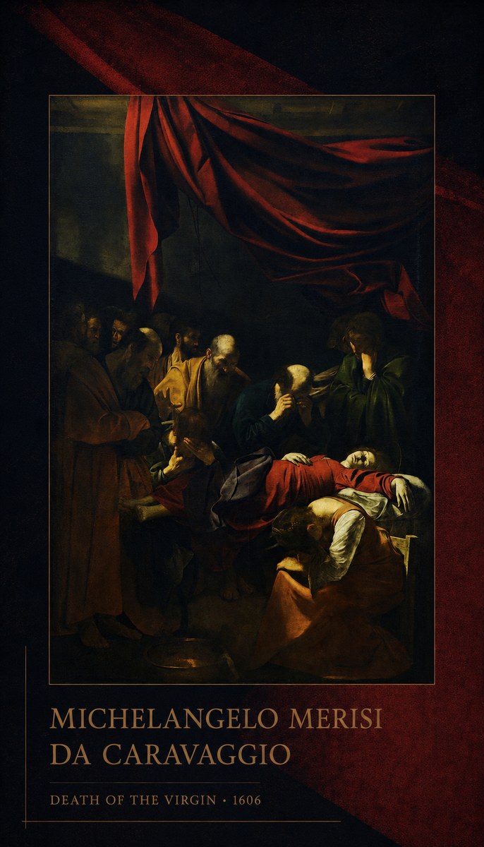 Michelangelo Merisi da Caravaggio Death of the Virgin No2 - Plakat