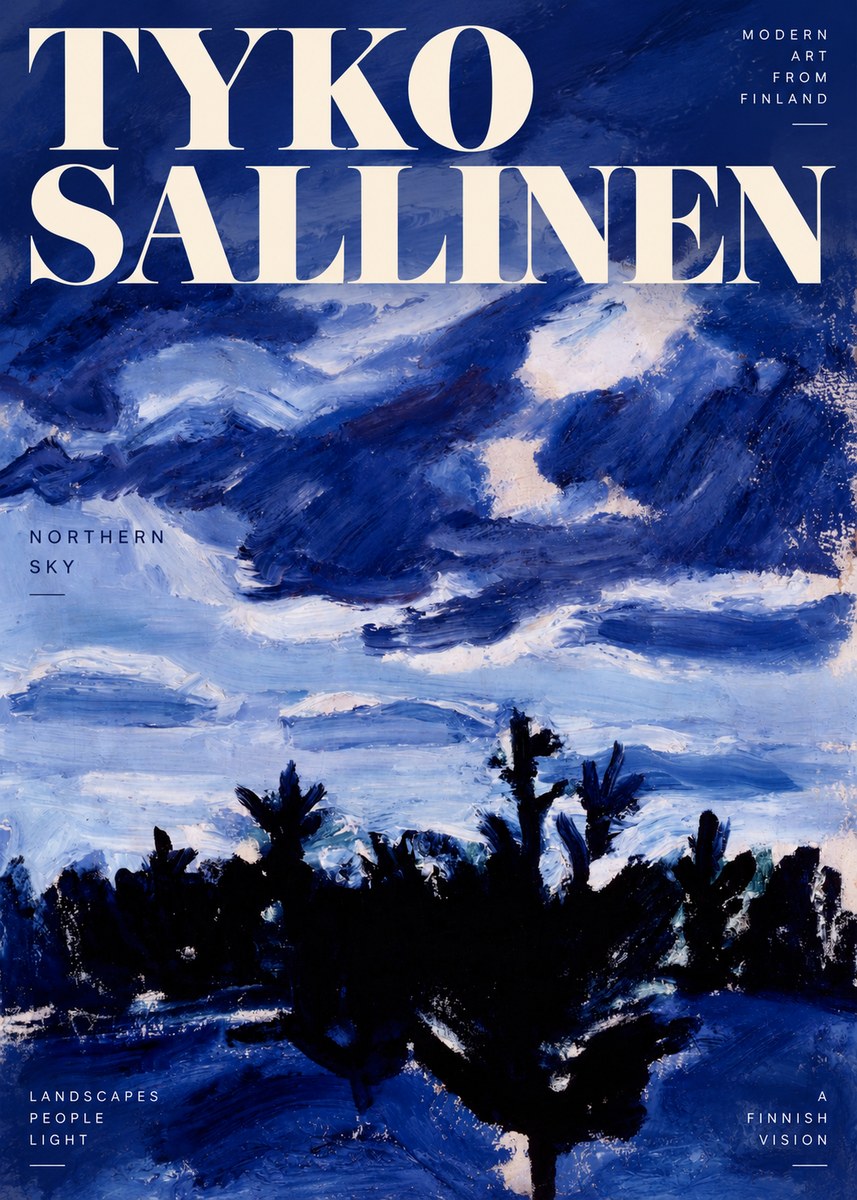 Tyko Sallinen Northern Sky No2 - Plakat