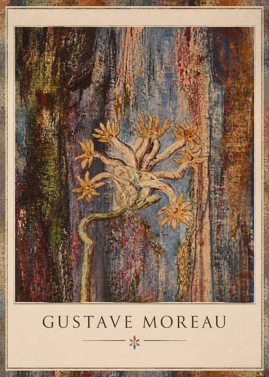 Gustave Moreau Fleur Mystérieuse No1 - Plakat
