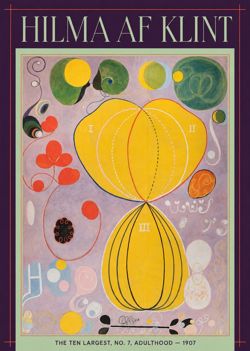 Hilma af Klint The Ten Largest, No. 7, Adulthood No6 - Plakat