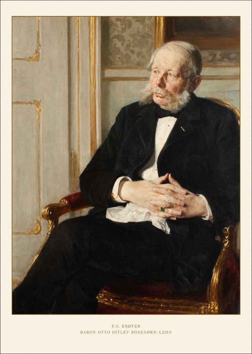 P.S. Krøyer Baron Otto Ditlev Rosenørn-lehn No6 - Plakat