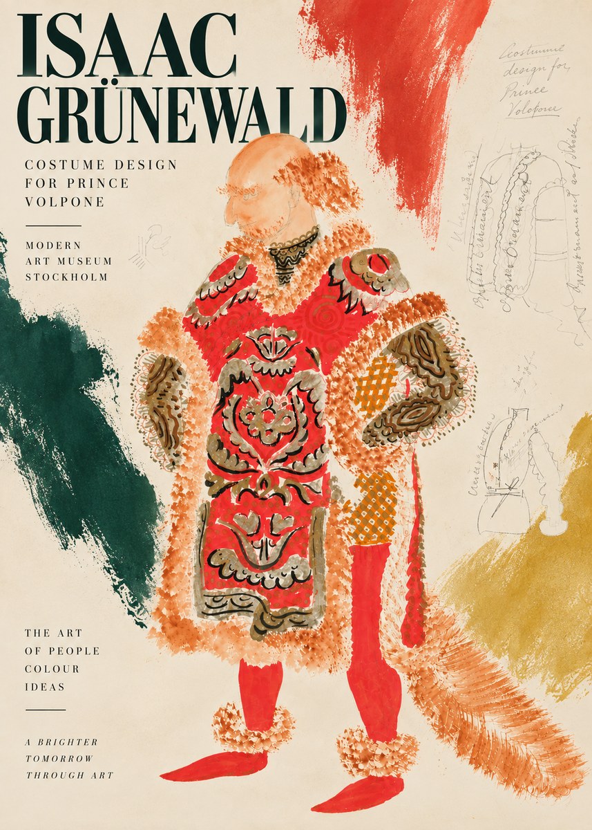 Isaac Grünewald Costume Design for a Theatre Production No5 - Plakat
