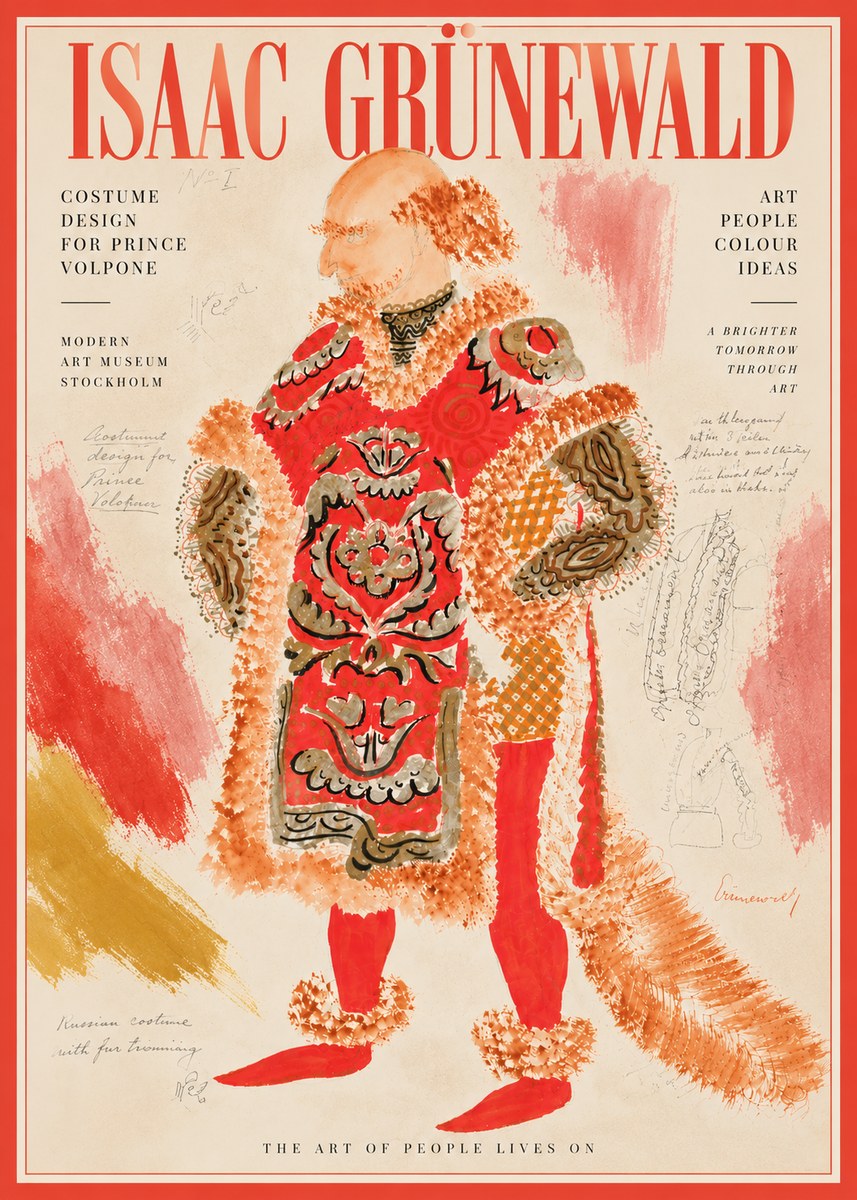 Isaac Grünewald Costume Design for a Theatre Production No6 - Plakat