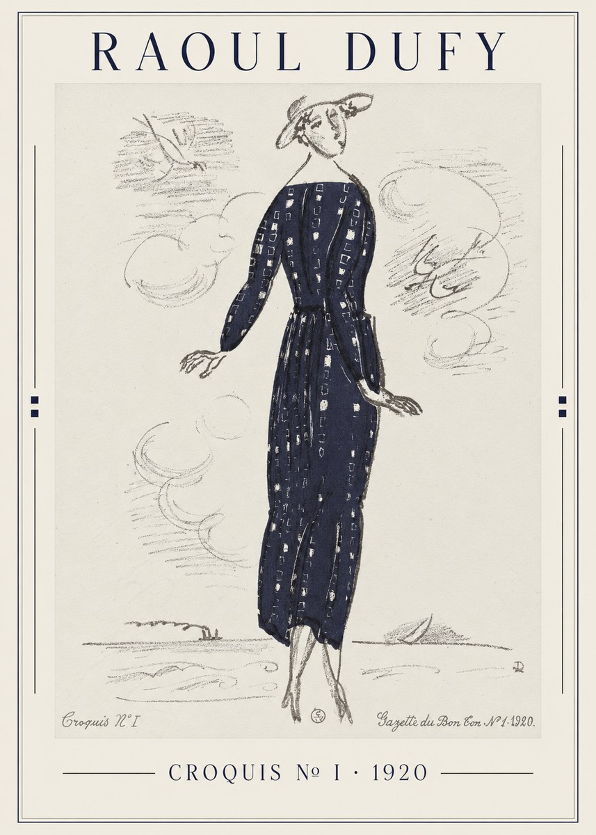 Raoul Dufy Croquis N° I · 1920 No1 - Plakat