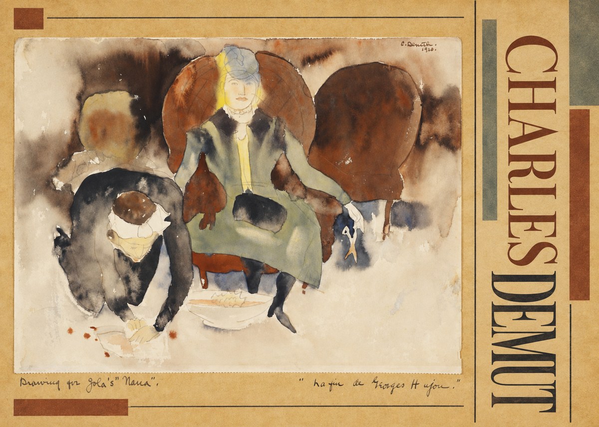 Charles Demuth Drawing for Zola's "Nana" No2 - Plakat