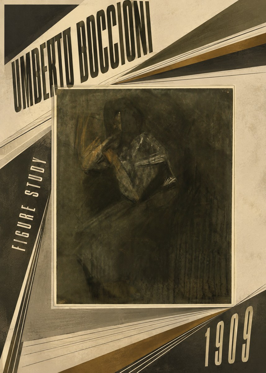 Umberto Boccioni Figure Study I No5 - Plakat