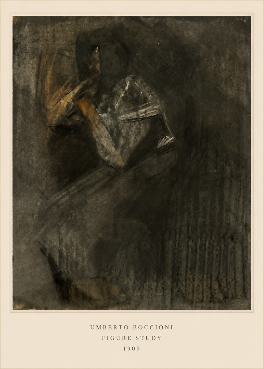 Umberto Boccioni Figure Study I No6 - Plakat
