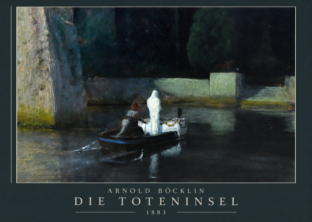 Arnold Böcklin Die Toteninsel IV No3 - Plakat