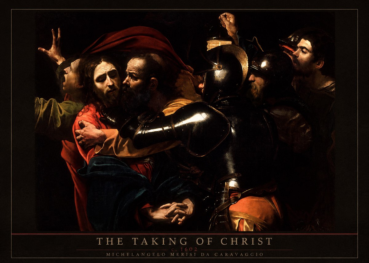 Michelangelo Merisi da Caravaggio The Taking of Christ II No5 - Plakat