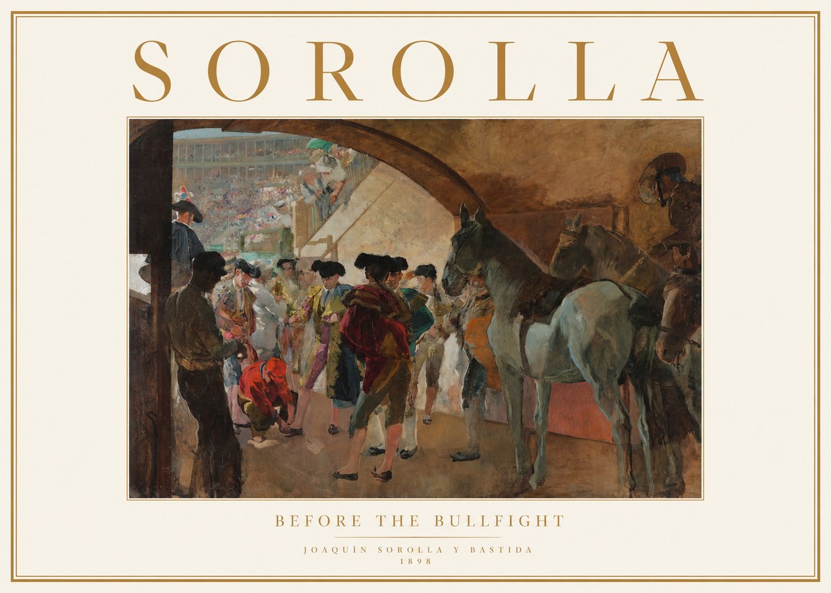 Sorolla Before the Bullfight No1 - Plakat