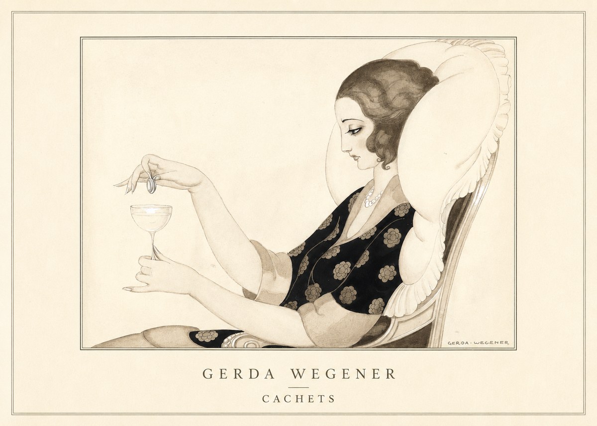 Gerda Wegener Cachets No4 - Plakat