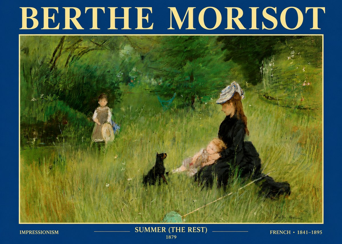 Berthe Morisot Summer (the Rest) No4 - Plakat