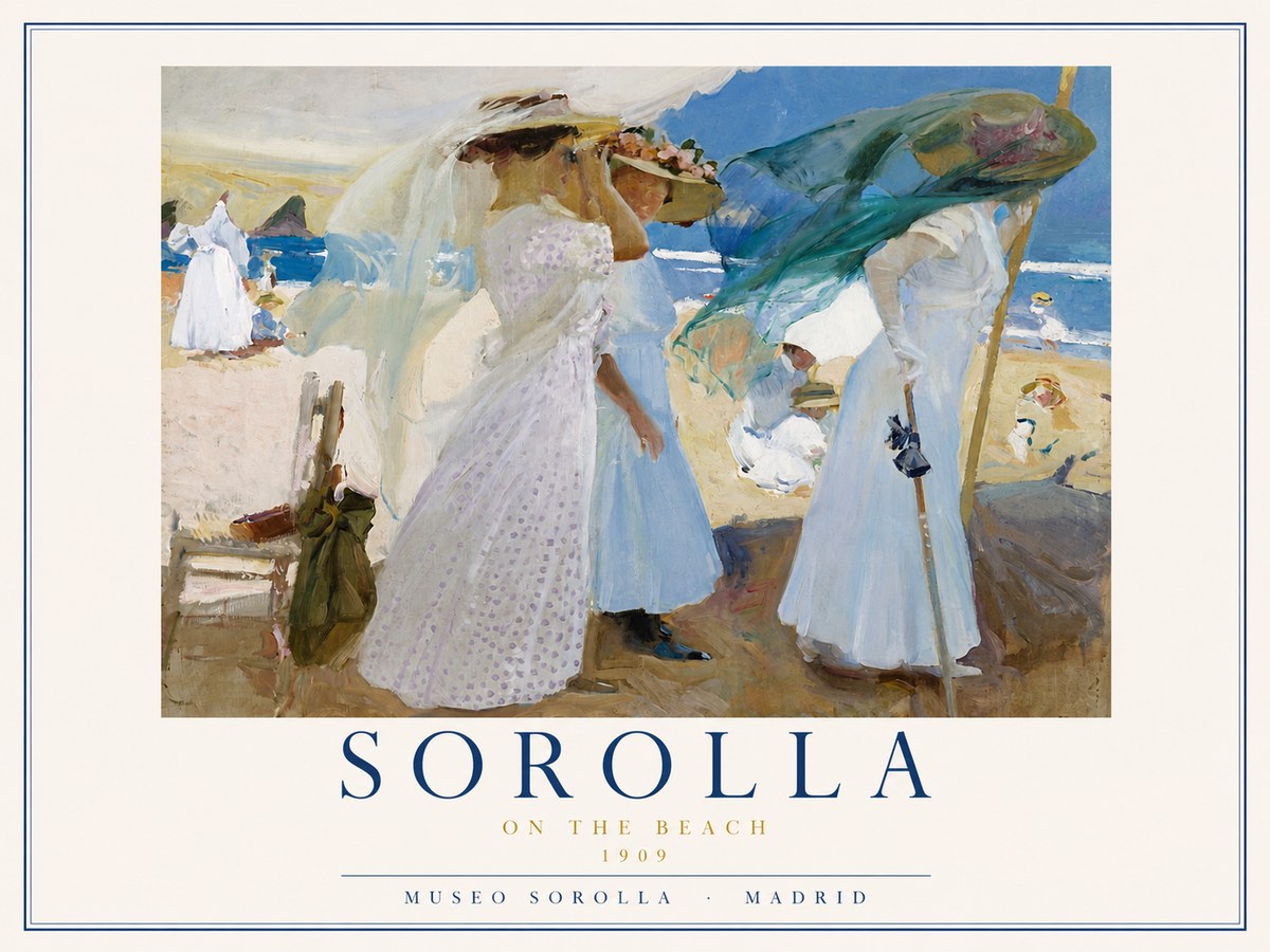 Sorolla On the Beach No3 - Plakat