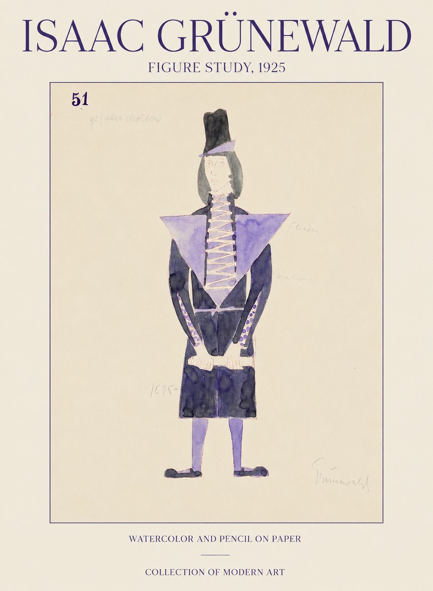 Isaac Grünewald Figure Study, 1925 No1 - Plakat