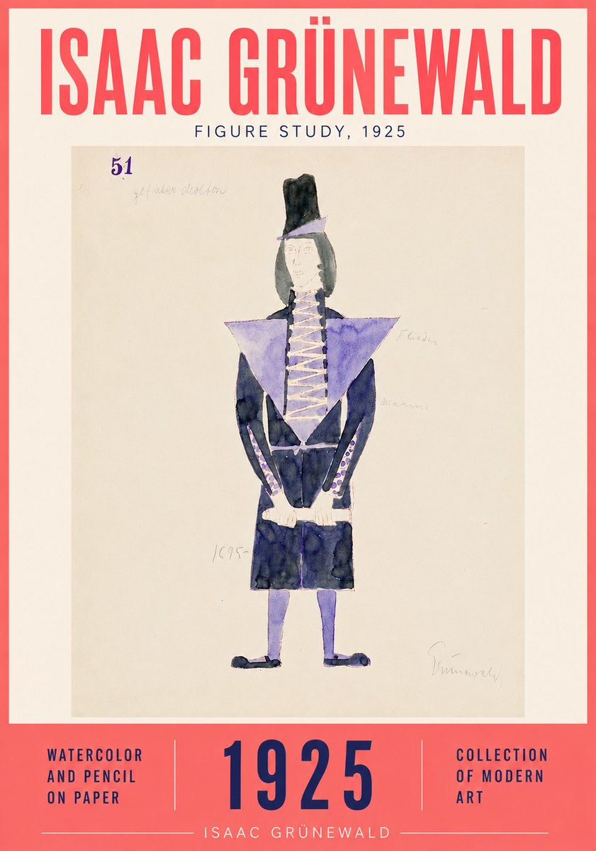 Isaac Grünewald Figure Study, 1925 No4 - Plakat