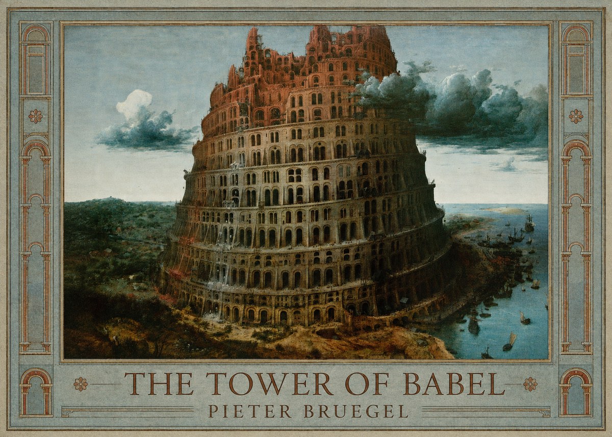 Pieter Bruegel The Tower of Babel XII No1 - Plakat