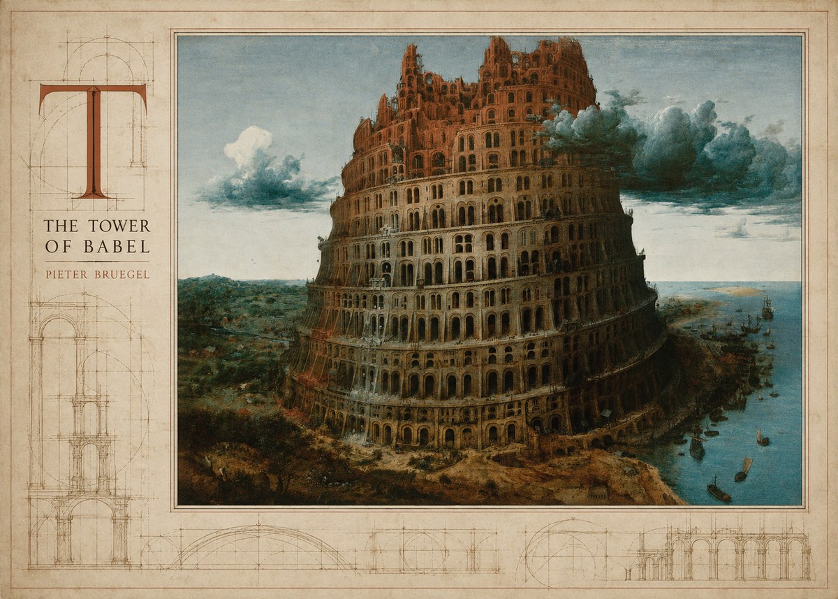 Pieter Bruegel The Tower of Babel XII No4 - Plakat