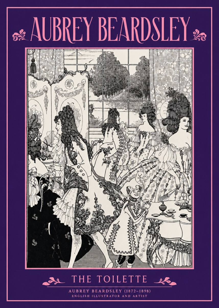 Aubrey Beardsley The Toilette No3 - Plakat