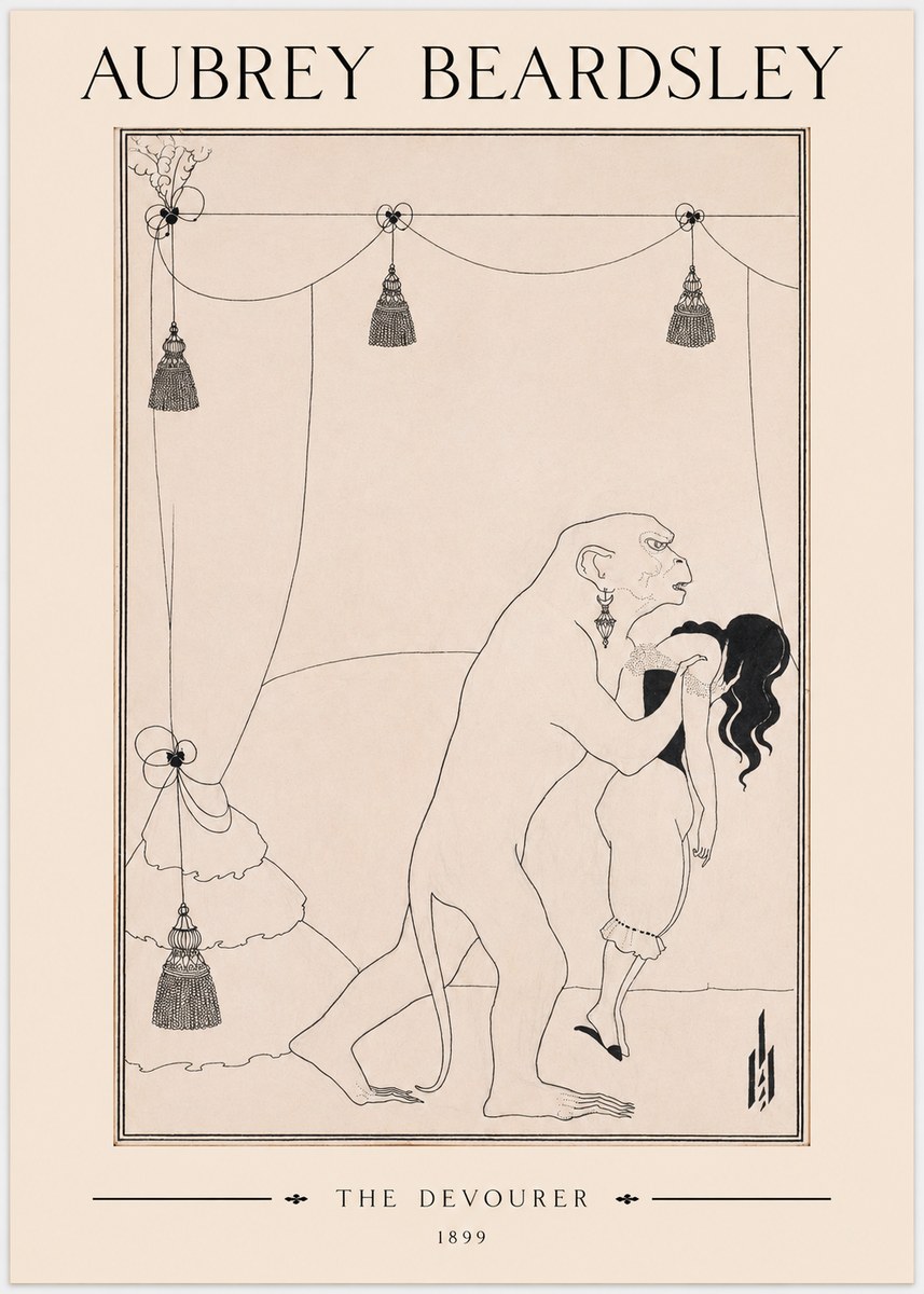Aubrey Beardsley The Climax No3 - Plakat