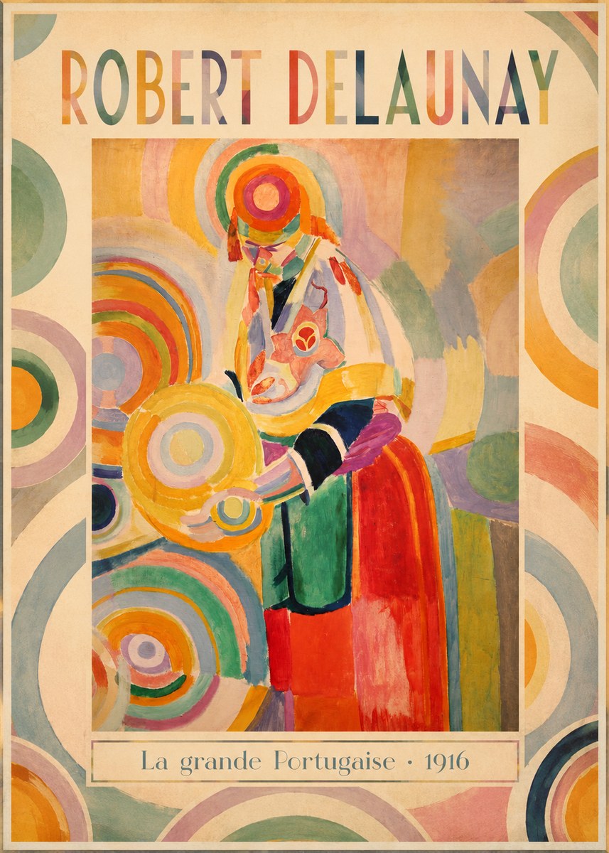 Robert Delaunay La Grande Portugaise II No1 - Plakat