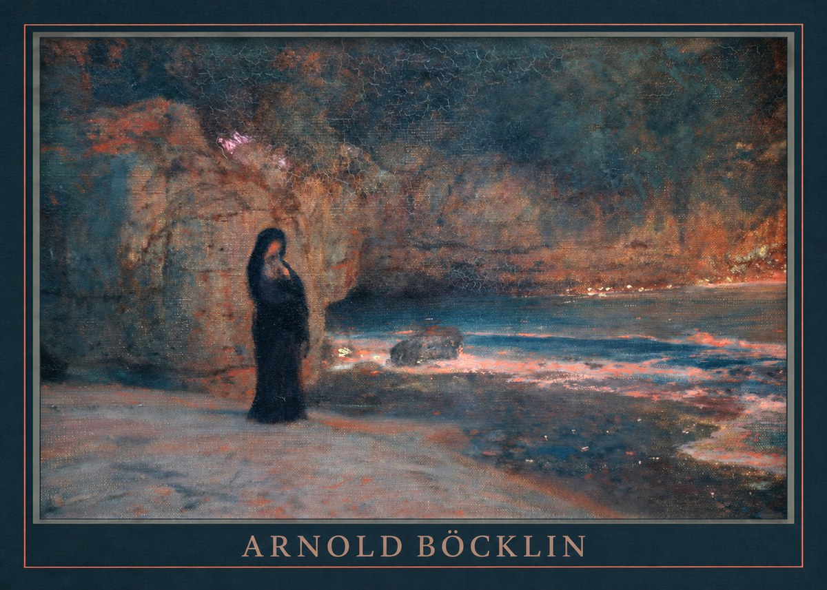 Arnold Böcklin The Lament No4 - Plakat
