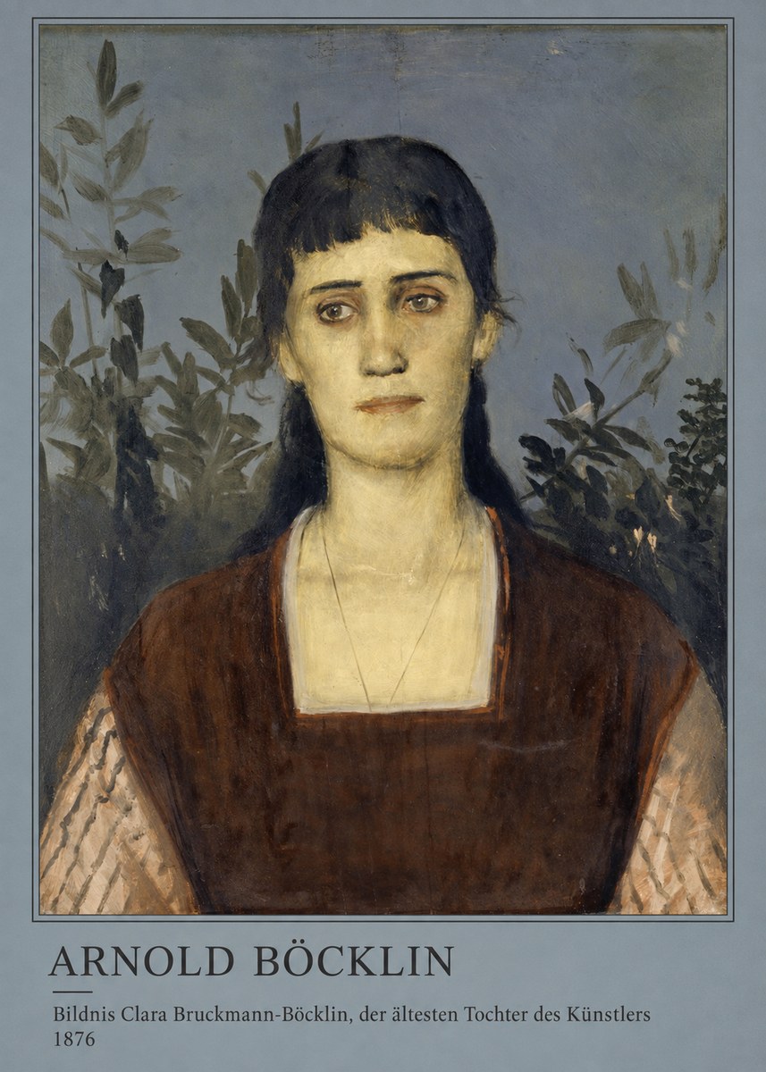 Arnold Böcklin Bildnis Clara Bruckmann-böcklin, Der Ältesten Tochter Des Künstlers No3 - Plakat