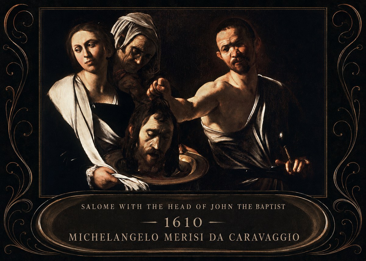 Michelangelo Merisi da Caravaggio Salome with the Head of John the Baptist No4 - Plakat