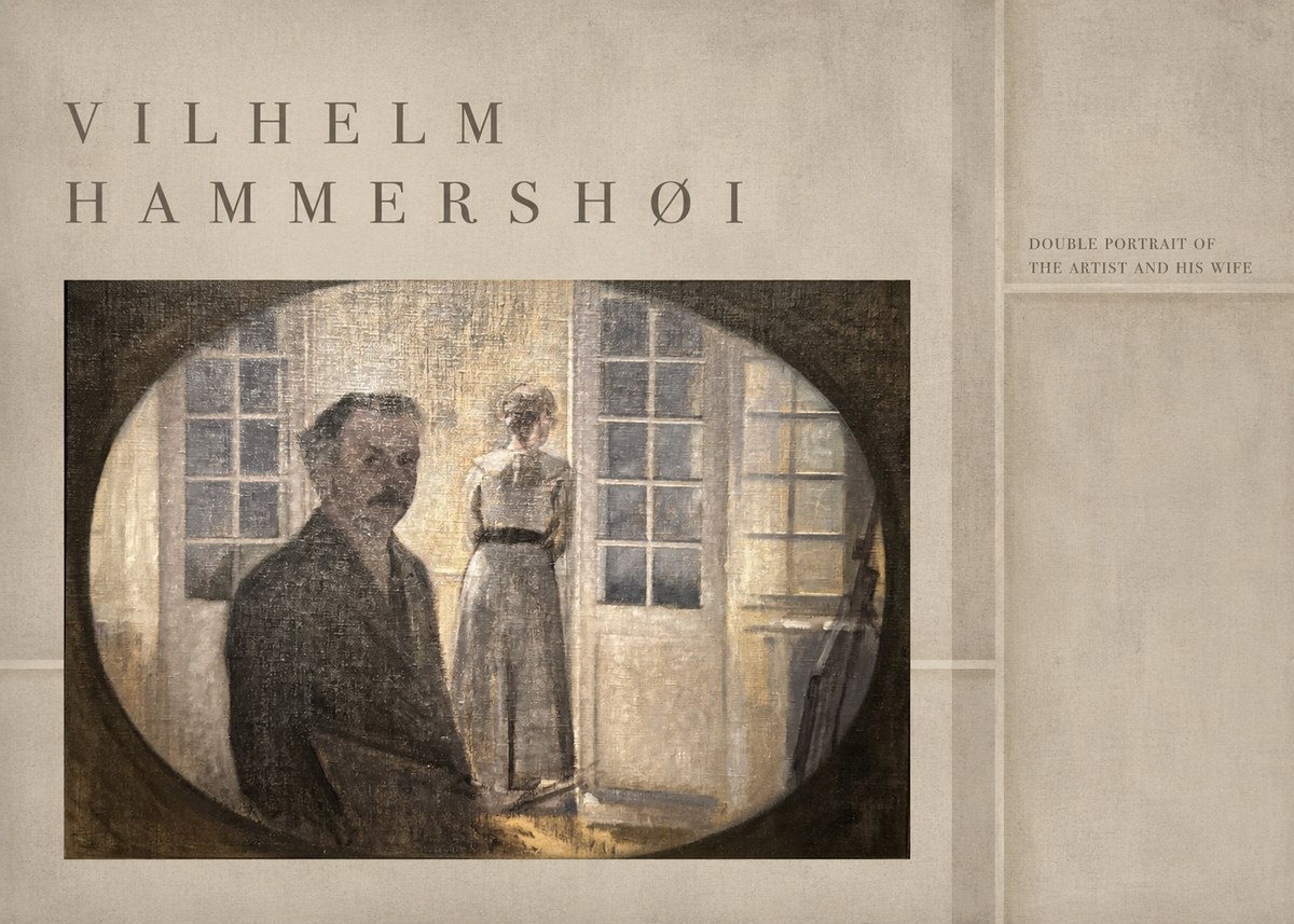 Vilhelm Hammershøi Double Portrait of the Artist and His Wife No4 - Plakat