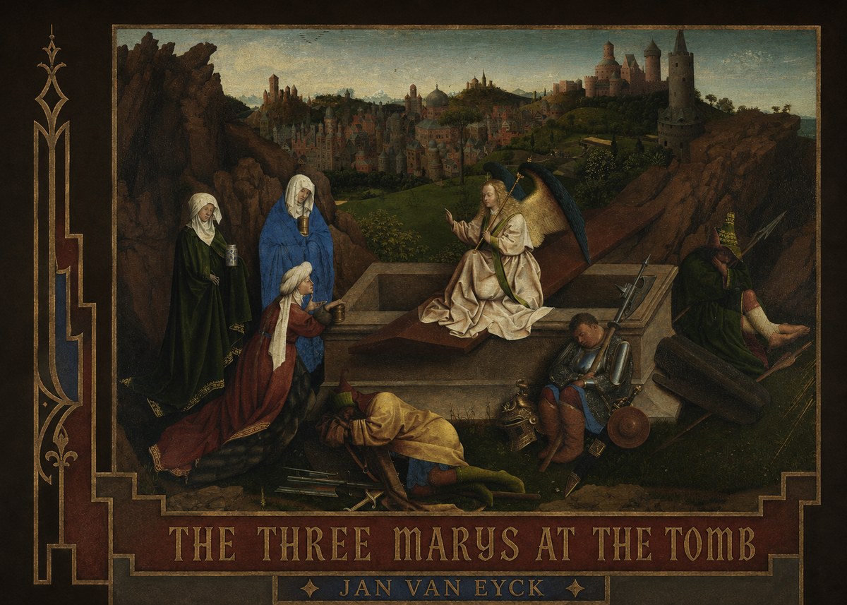Jan van Eyck The Three Marys at the Tomb No2 - Plakat