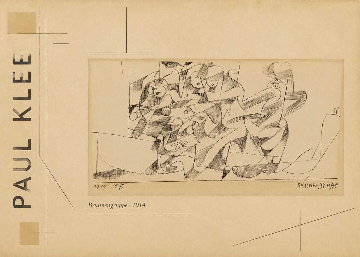 Paul Klee Brunnengruppe No3 - Plakat