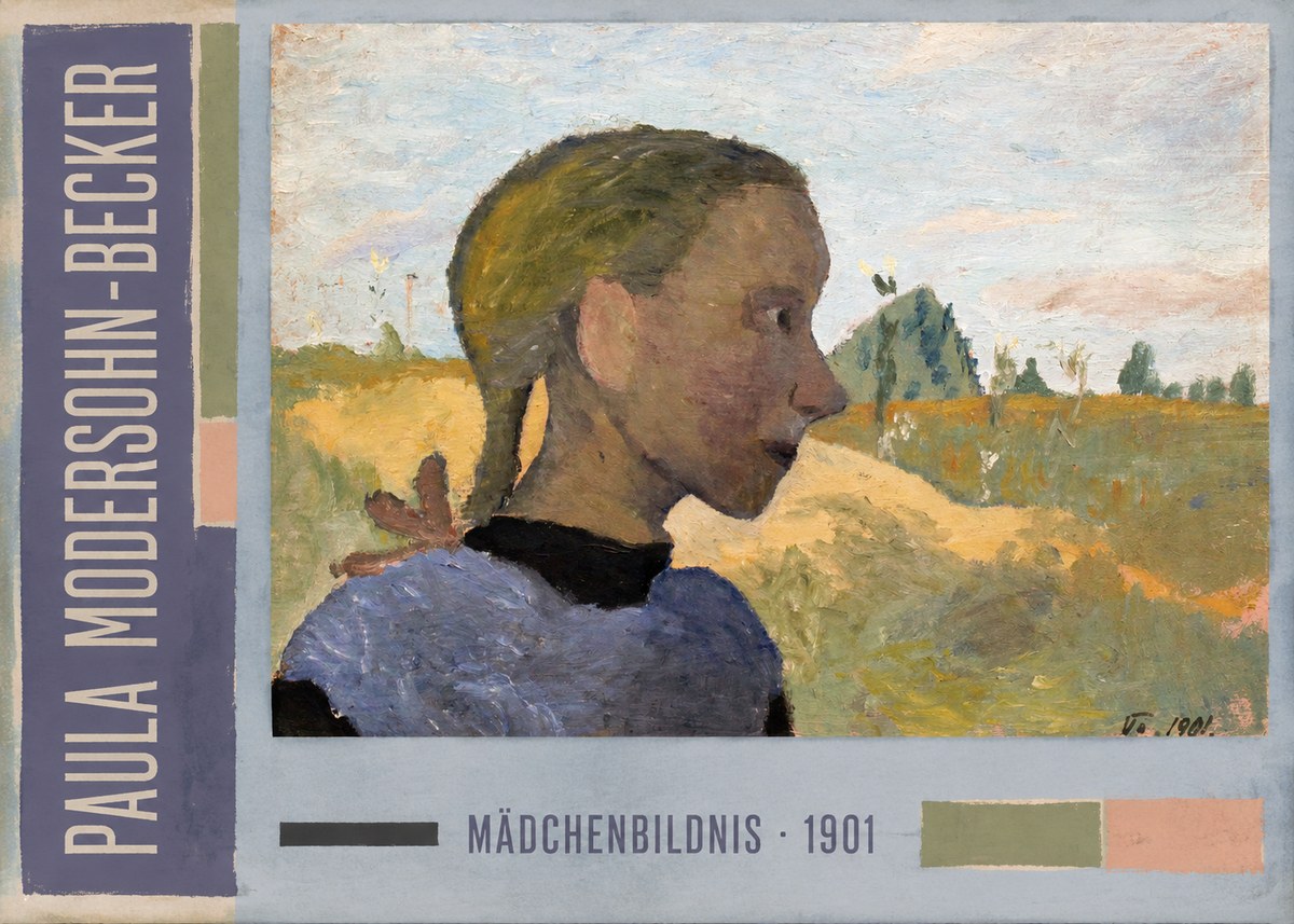 Paula Modersohn-Becker Mädchenbildnis · 1901 No3 - Plakat