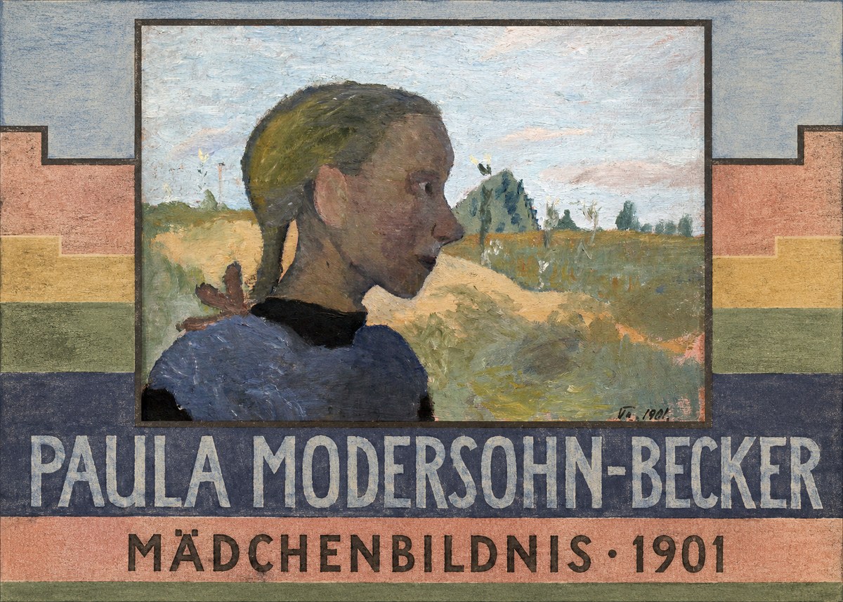Paula Modersohn-Becker Mädchenbildnis · 1901 No6 - Plakat