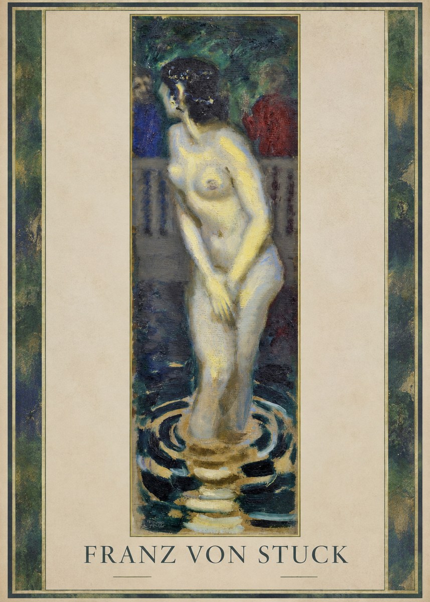 Franz von Stuck The Bather No1 - Plakat