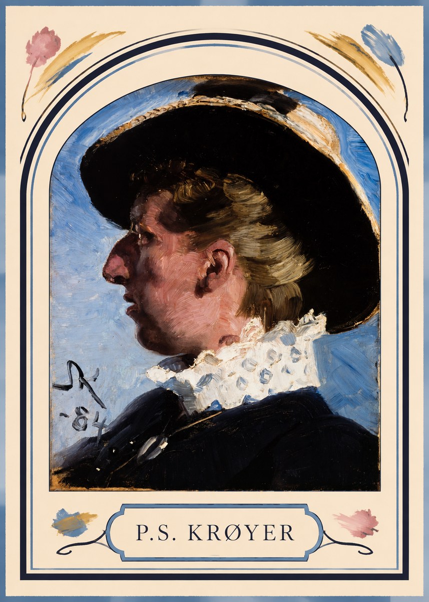 P.S. Krøyer Self-portrait II No3 - Plakat