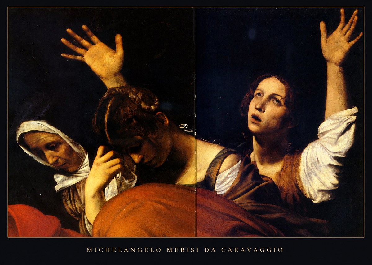 Michelangelo Merisi da Caravaggio The Entombment of Christ I No5 - Plakat