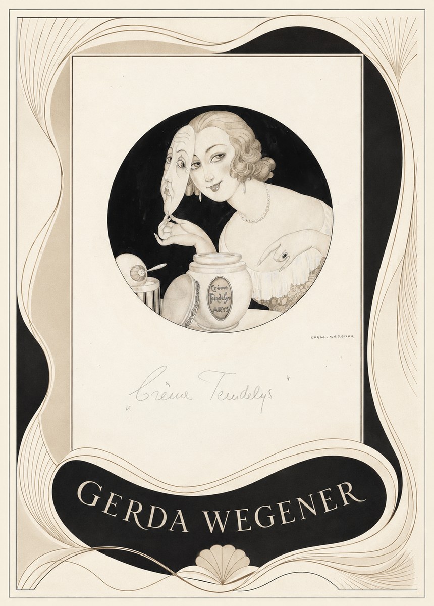 Gerda Wegener Crème Teindelys I No3 - Plakat