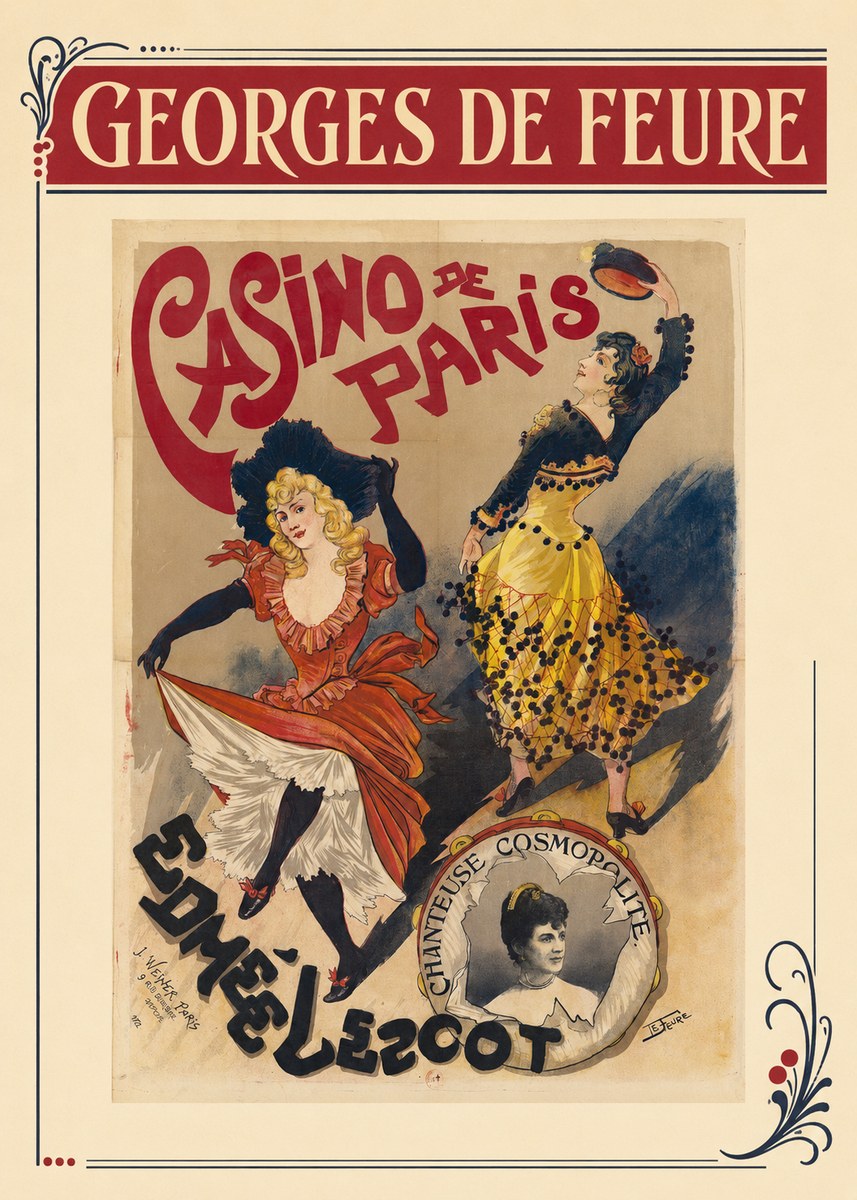 Georges de Feure Edmée L'escot No3 - Plakat