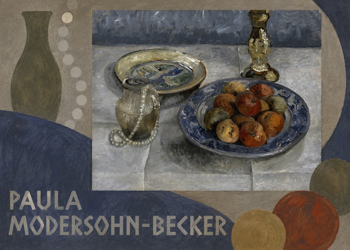 Paula Modersohn-Becker Still Life with Candlestick, Pitcher, and Fruit No5 - Plakat