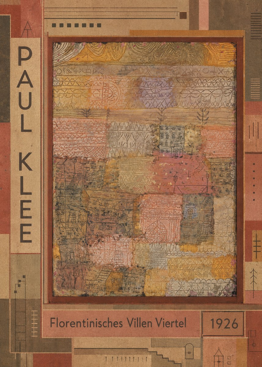 Paul Klee Florentinisches Villen Viertel No2 - Plakat