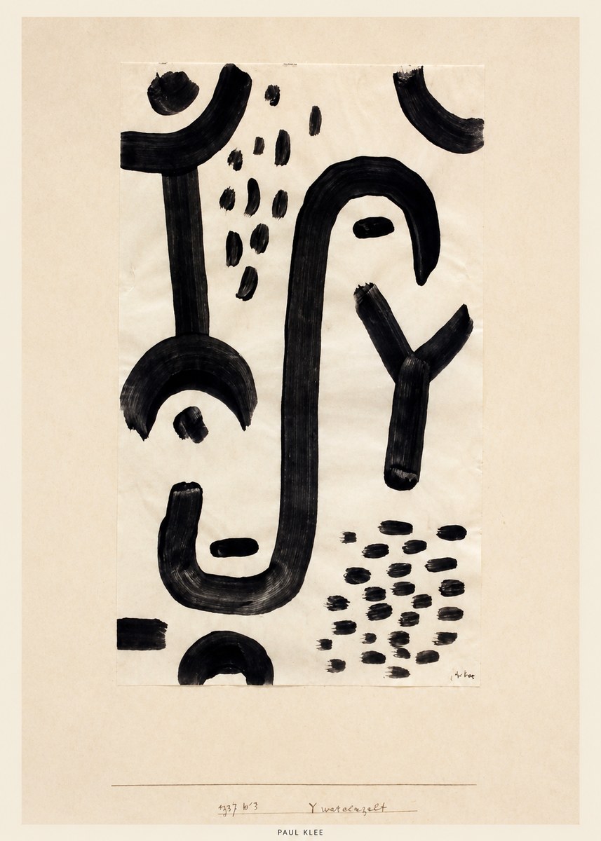 Paul Klee Face of the Goddess No4 - Plakat